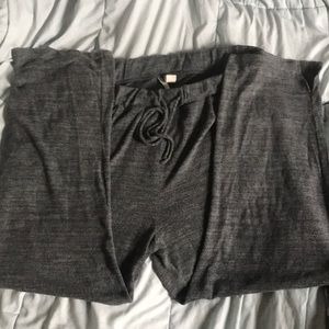 Grey drawstring sweatpants